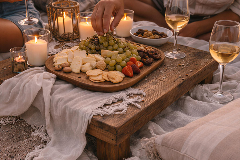 Mykonos: Luxury Sunset Picnic with Wine & Sea Views