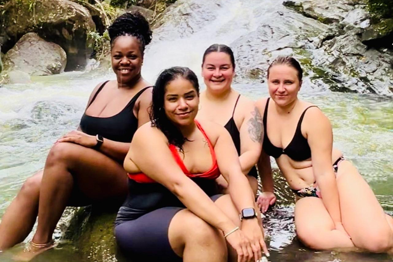 San Juan: Rainforest Waterslides & Beach Tour with Transport San Juan: El Yunque Rainforest and Luquillo Beach Day Tour