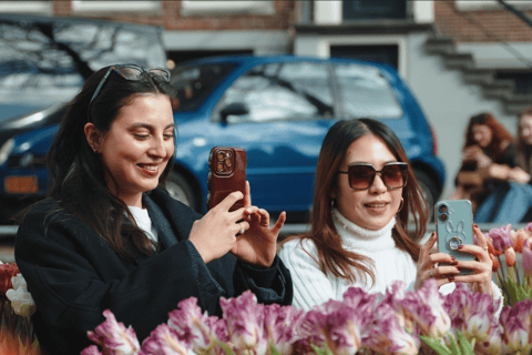 Amsterdam : Premium Tulip Boat Canal TourVisite des tulipes depuis la Maison d&#039;Anne Frank