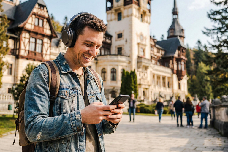 MINIVAN Bucharest : Peles Castle, Dracula's Castle & Brasov Audio Guide 24 Languages