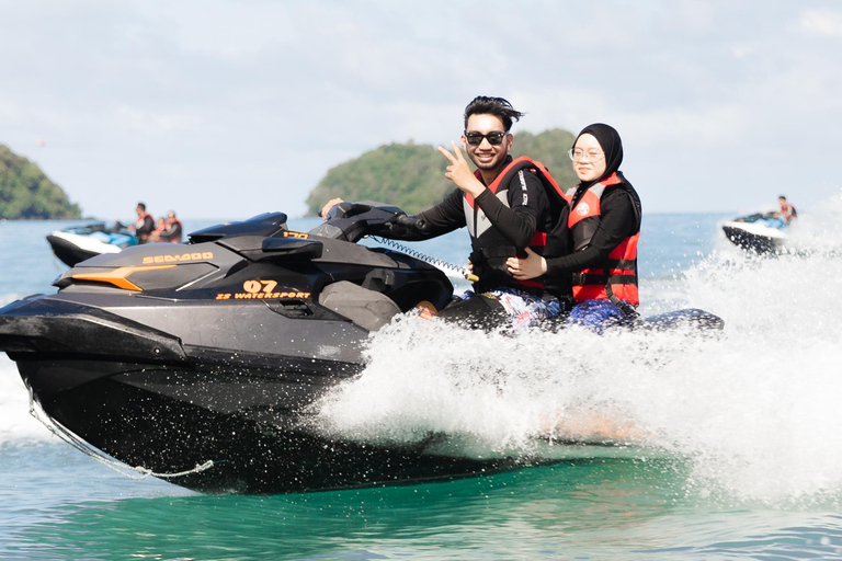 Pacotes de excursão pelas ilhas com jet ski 50KM LangkawiDuplo condutor (2 pessoas/Jet Ski)