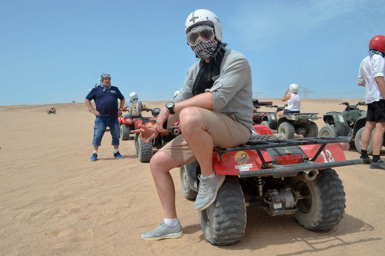 Hurghada: Safari med fyrhjuling och buggy med middag och showUpphämtning från hotell i Hurghada City