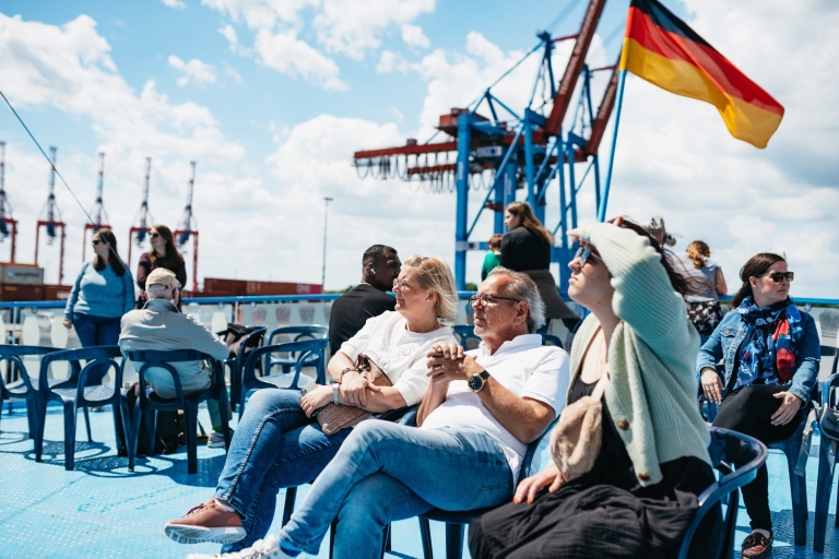 Hambourg : 1 heure de croisière XL au port de HambourgCroisière portuaire d'une heure avec commentaires en direct en allemand
