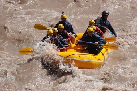Mendoza. River rafting, with snacks and beer at a mountain bar