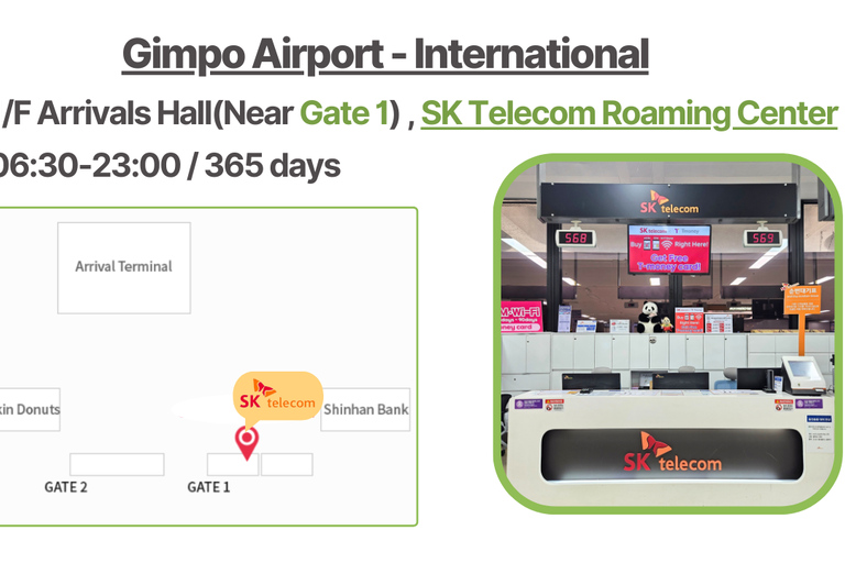 Luchthaven Incheon: Korea SIM met onbeperkte 4G Data van SKT20-daagse SIM