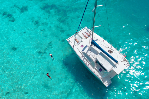 Riviera Maya: catamaran bij Maroma Beach & Reef SnorkelSpeciaal menu