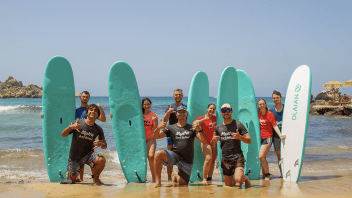 Malta Surfschule, Surfunterricht für Anfänger