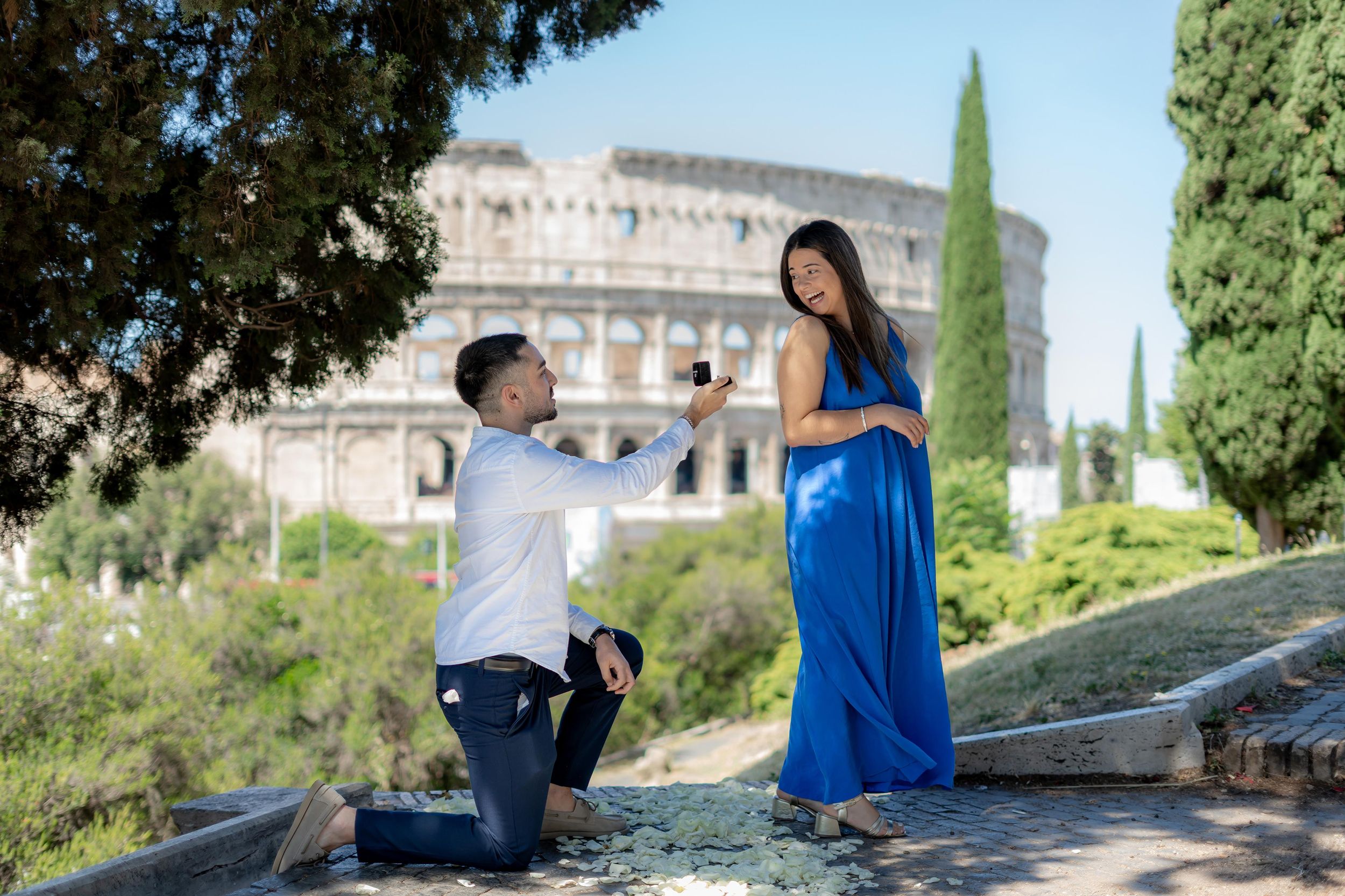 Geheimes Foto-Shooting für einen Heiratsantrag in Rom – Fotos & Reel