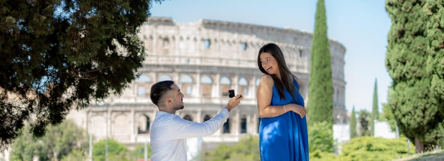 Séance photo de la proposition secrète à Rome + Reel