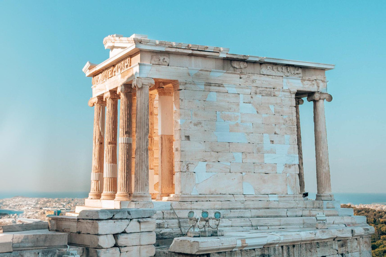 Atene: Tour per piccoli gruppi dell&#039;Acropoli e della mitologiaTour in francese senza biglietto d&#039;ingresso