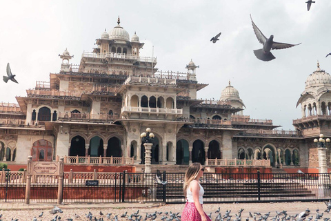 Jaipur : Visite guidée du fort d'Amer et de la ville de Jaipur (tout compris)Taxi + chauffeur + guide touristique