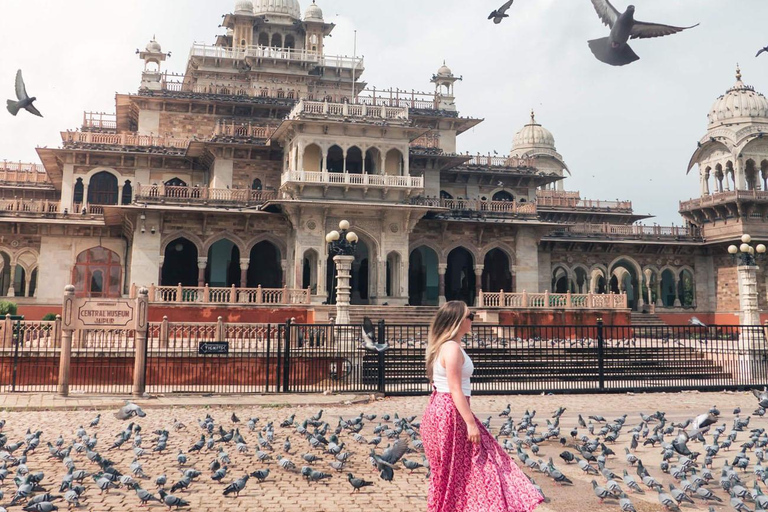 Jaipur : Visite guidée du fort d'Amer et de la ville de Jaipur (tout compris)Taxi + chauffeur + guide touristique