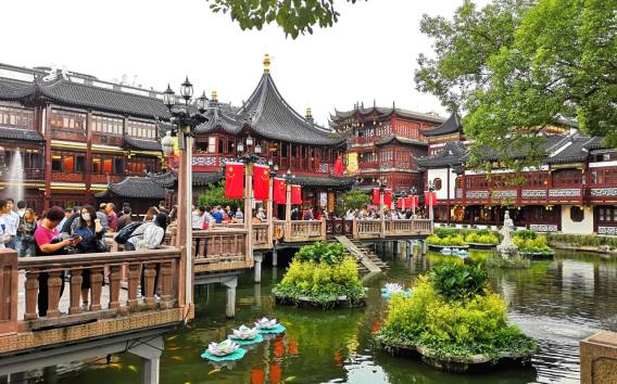 Shanghai: Yu Garden und City God Temple Private Wanderung