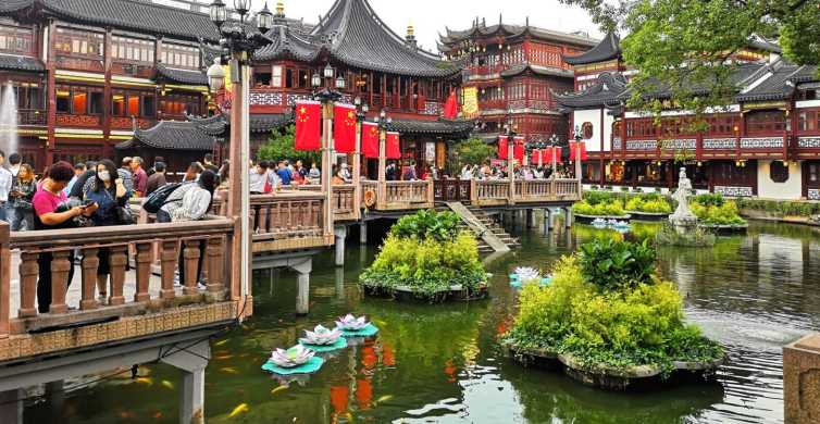 Shanghai: Visita a pie al Jardín Yu y al Templo del Dios de la Ciudad