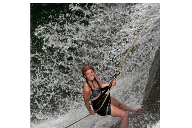 Rappel at the Jagüata Waterfall
