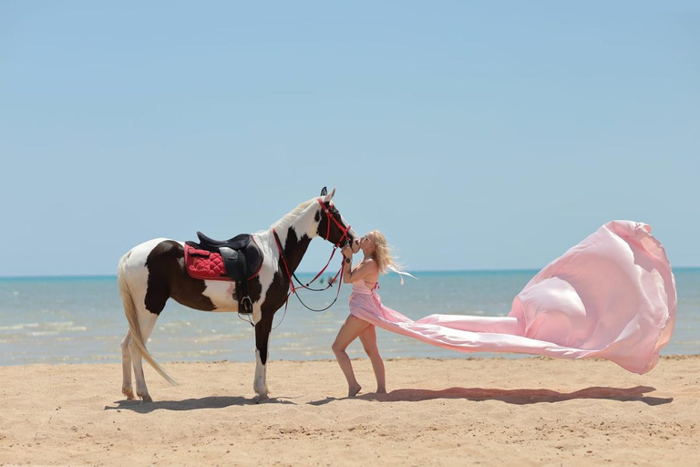 Hurghada: Horse Riding in the Desert & Beach Experience 1 HR Desert Horse Riding Experience without transfer