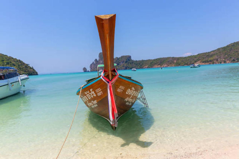 from phi phi : private long tail boat with snorkeling