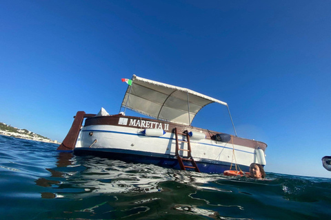 Torre Vado: Guided Boat Tour to the Caves with Swimming Stops and Aperitif Torre Vado: Guided Boat Tour to the Caves with Swimming Stops and Aperitif (P)
