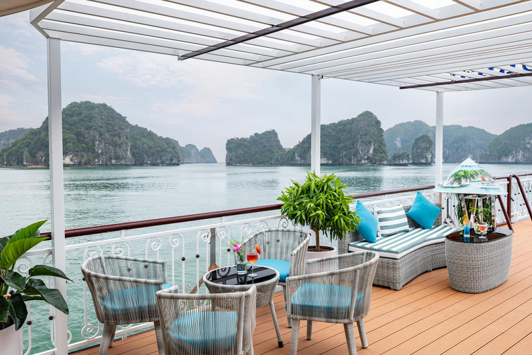Hanoi/Cat Ba: Lan Ha Bay Day Cruise with Dark & Bright Caves Day Trip Cruise Pick up & Drop Off From Cat Ba Town