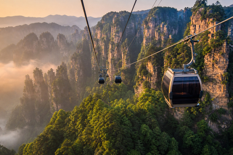 Zhangjiajie: Avatar Mountains E-Ticket & Guide Options 4-Day Park Ticket + 4 Mountain Transport Rides