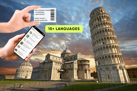 Pisa Leaning Tower & Cathedral Ticket, Walking Tour+AudioApp Pisa: Leaning Tower and Cathedral Entry Ticket & Audio App