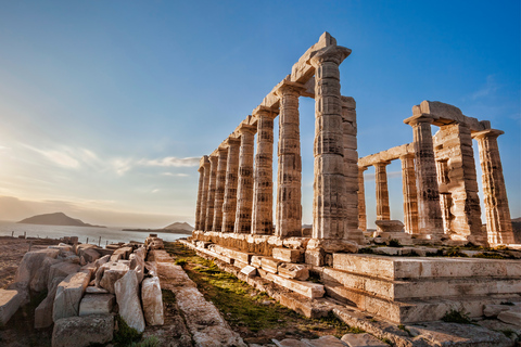 Athens: Private Tour to Cape Sounion — Day Swim or Sunset Private Tour for Couples or Groups up to 3 Guests
