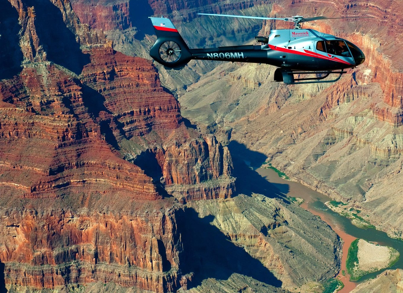 Grand Canyon National Park: Naturskøn helikoptertur til den sydlige kant