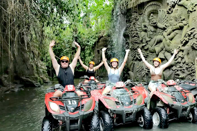 Ubud: Bali ATV Ride Waterfall Temple Cave and Luxury Spa ATV ride single with Luxury Spa in Ubud