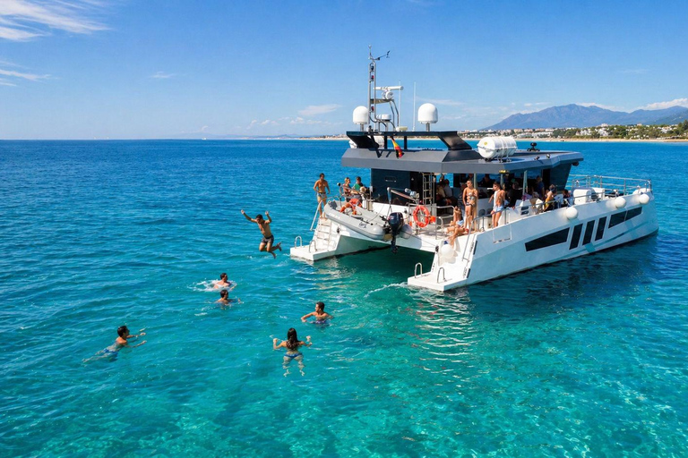 Marbella: Catamaran Tour with a Swimming Stop