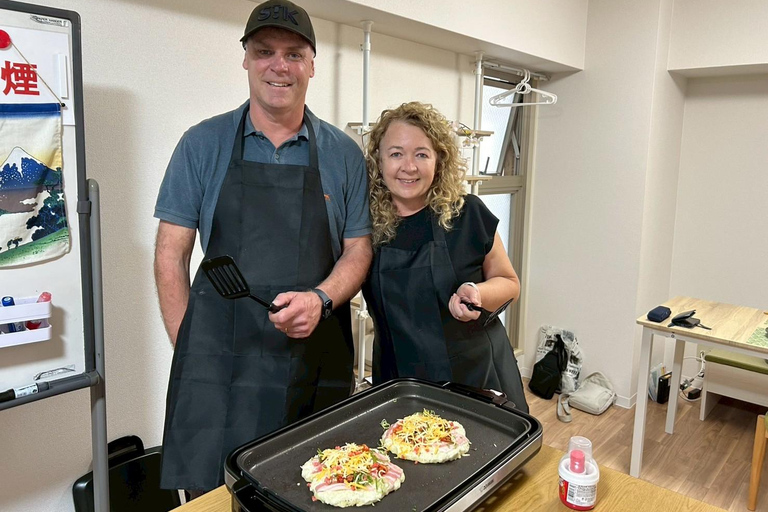 Osaka : Cooking Class Okonomiyaki & Takoyaki course in Nanba