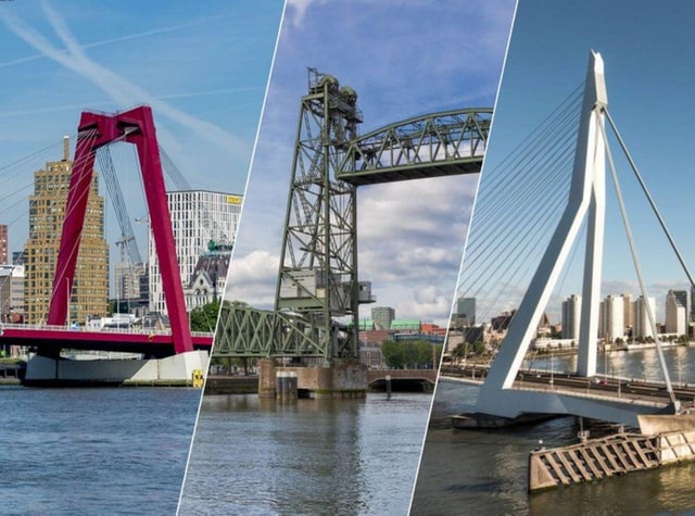 Rotterdam Boat Tour Delfshaven and Iconic Bridges (Max 6 p)