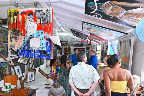 Art & Culture Tour in Guadeloupe, local gastronomy by private bus Guadeloupe: 3 guided art tours, bistro lunch by bus