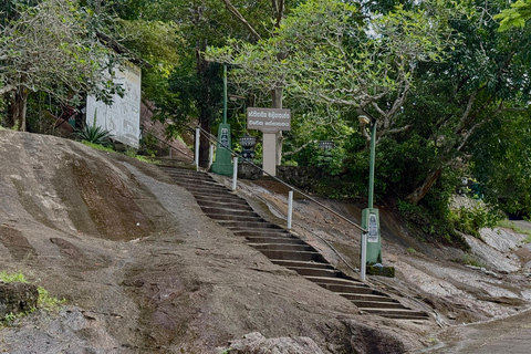 From Colombo: Cave Temples, Jungle Trek & Waterfall Swim