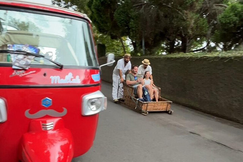 Madeira: Monte Toboggan & Old Town Guided Tuk Tour by MadTuk