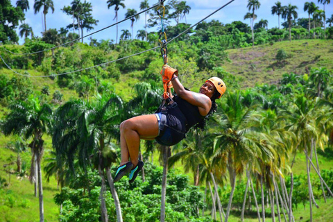 Punta Cana : Safari en tyrolienne, buggy et équitation