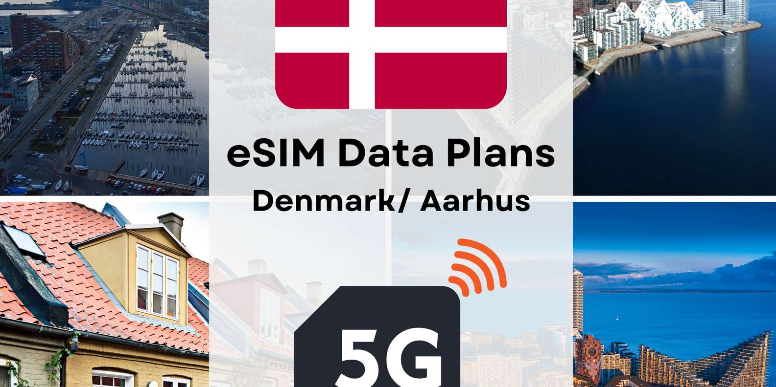 Орхус: Интернет-план передачи данных eSIM для Дании 4G/5G | GetYourGuide