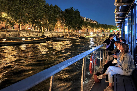 Paris: Illuminated Seine Night Cruise from the Eiffel Tower Paris: Illuminated Seine River Night Cruise & Free Postcard