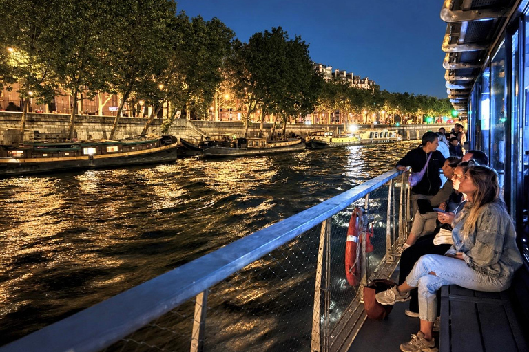 Paris: Illuminated Seine Night Cruise from the Eiffel Tower Paris: Illuminated Seine River Night Cruise & Free Postcard