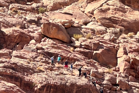 Wandeling Jebel um e'ddami of Jebel Hash - Hoogtepunt van Wadi RumWandelen naar Jebel Hash - dagtocht