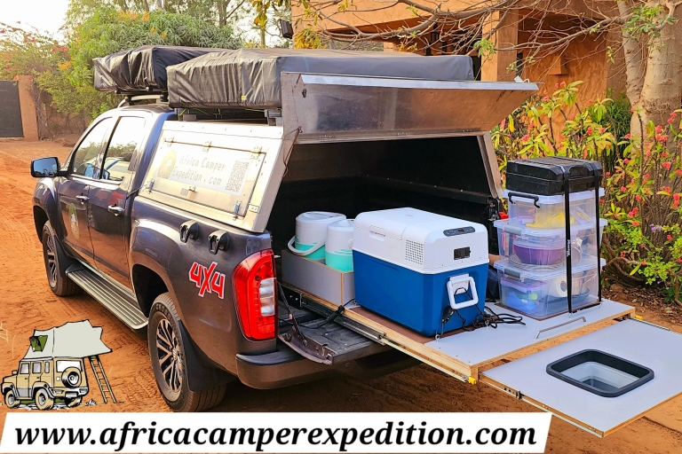 Sénégal : Location d'un véhicule de camping 4x4 avec tente de toit