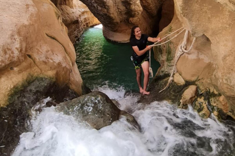 Sharing Tour to Wadi Shab Hike, Swim, Cave, Sinkhole, & Fins Shared Wadi Shab Tour - Meeting at Wadi Shab Parking Area