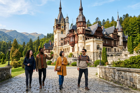 From Bucharest: Dracula's Castle, Peles Castle & Brasov Trip MINIVAN - Dracula's Castle, Peles Castle & Brasov Trip