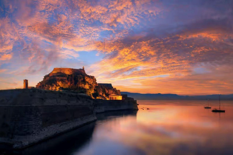 Kavos: Corfu Old Town Night Tour with Transfer