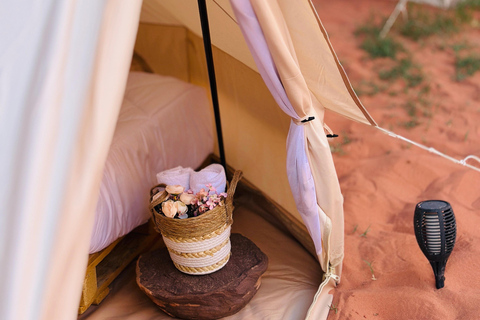 Wadi Rum: Beyond Tourist Route Full Day & Micro-Camp Stay