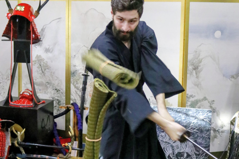 Osaka: Learn Bushido - Trial Slashing with Samurai Sword Trial slashing in Bushido with Samurai Sword real sharpnes