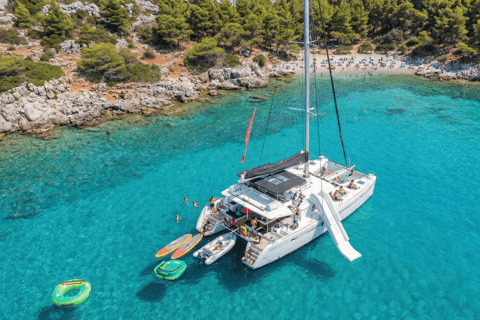 Rhodes Luxury Sunset Catamaran with Open Bar & Water Toys Sunset Luxury Catamaran with Open Bar, Snacks & Water Toys