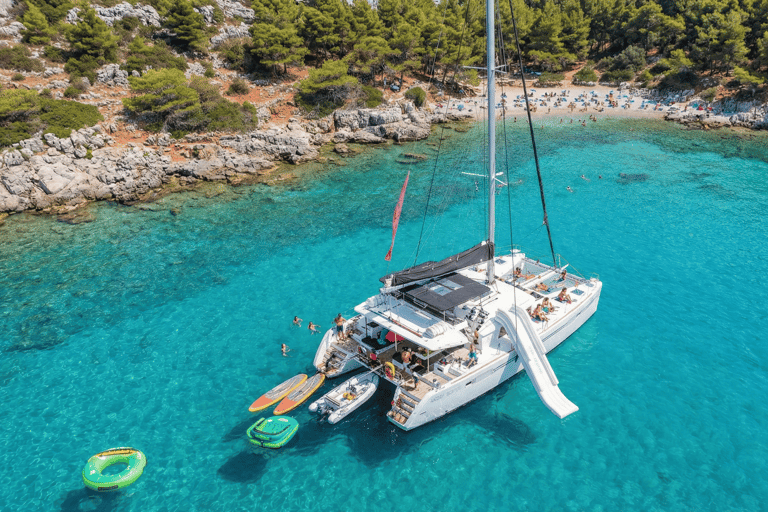 Rhodes Luxury Sunset Catamaran with Open Bar & Water Toys Sunset Luxury Catamaran with Open Bar, Snacks & Water Toys