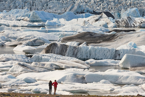 From Reykjavík: Diamond Beach, Glacier Lagoon & Boat Tour Free pick up from Bus Stop #12 with BOAT ride