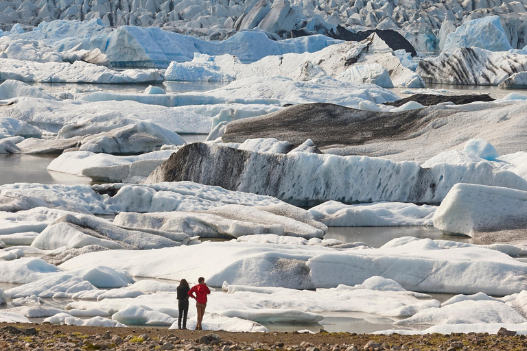 From Reykjavík: Diamond Beach, Glacier Lagoon & Boat Tour Free pick up from Bus Stop #12 with BOAT ride
