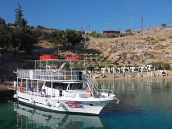 Lindos: Aperoll Spritz-båttur, 4 badstopp
